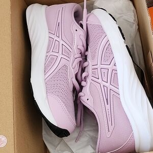 ASICS Girls Lavender Athletic Shoes